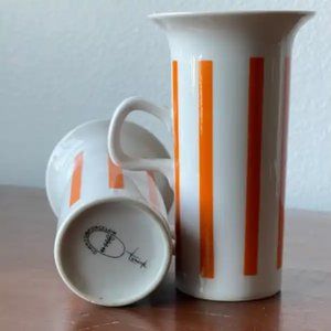 2 - VTG 1960's Mid Century Lagardo Tackett for Schmid Porcelain Demitasse Mugs
